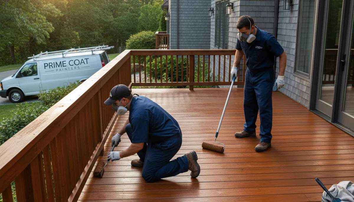 Sacramento, CA deck staining service protecting and finishing a wood deck for lasting durability